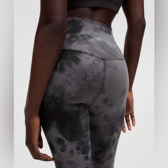 Diamond Dye Pitch Grey Graphite Grey  28” Lululemon align high rise leggings nwt - Picture 5 of 9
